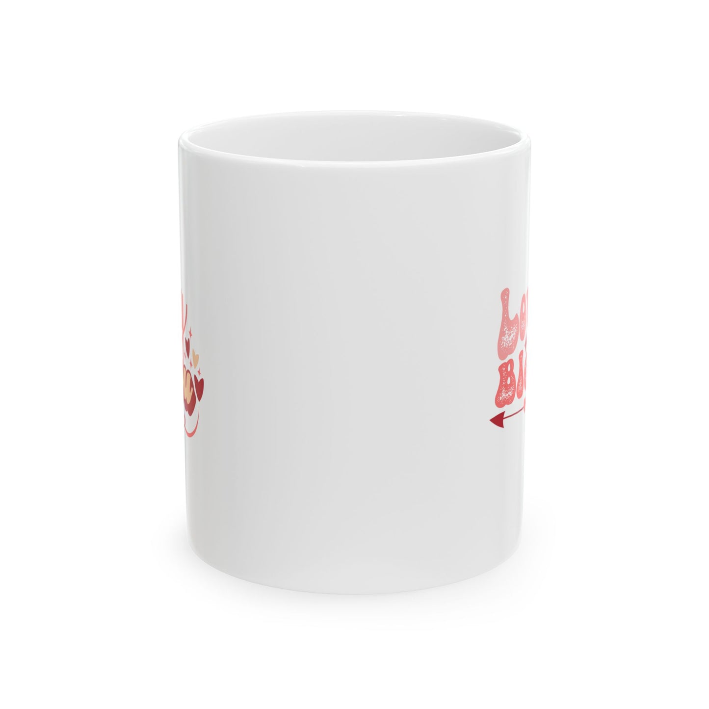 Loved And Blessed Ceramic Mug - Perfect Gift for Friends, Valentine's Day