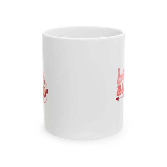 Loved And Blessed Ceramic Mug - Perfect Gift for Friends, Valentine's Day