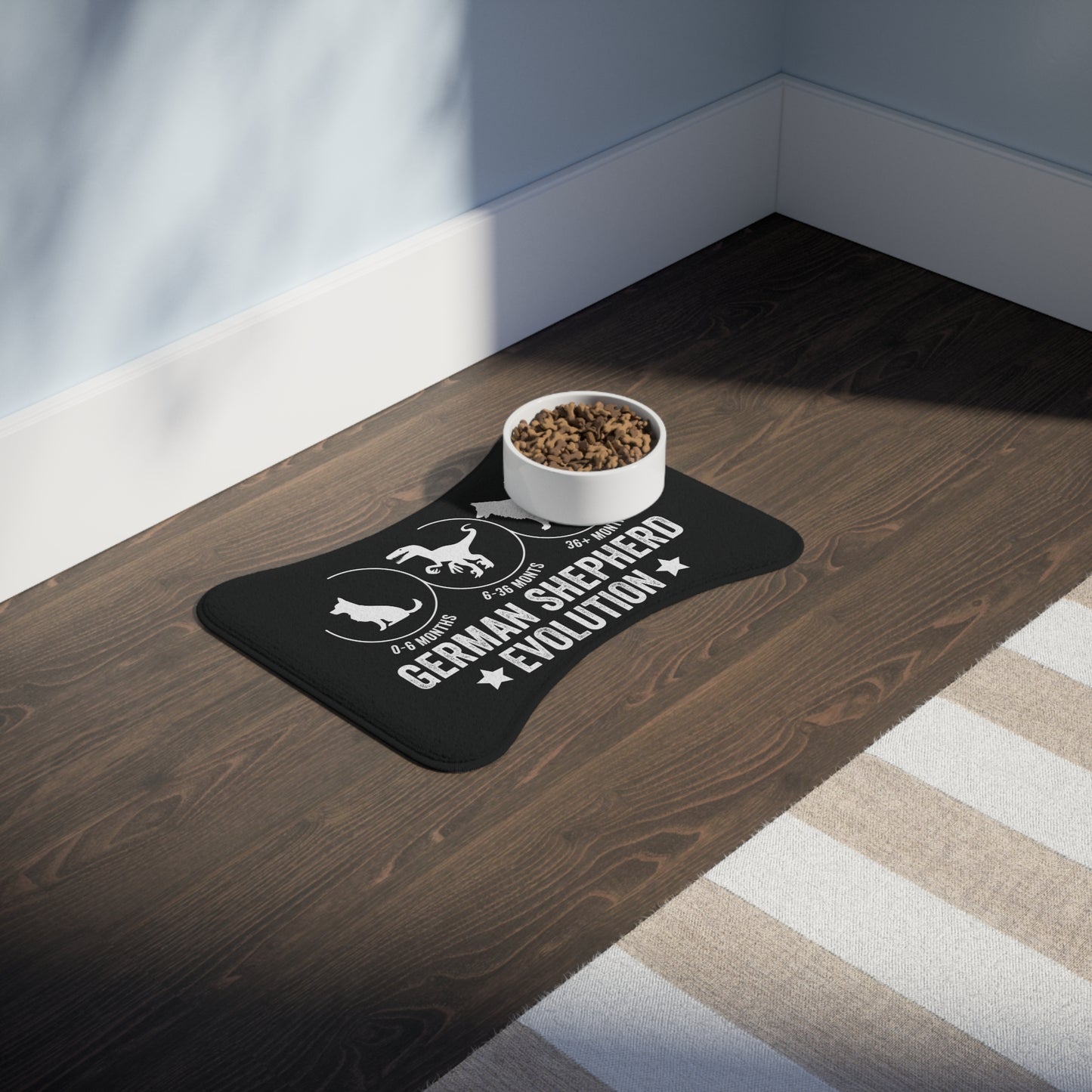 Personalyzed Dog Feeding Mat German Shepherd Pet Mat for Dog Lovers