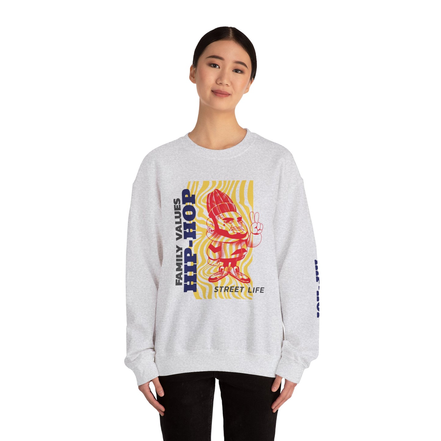 Men's Hip-Hop Crewneck Sweatshirt