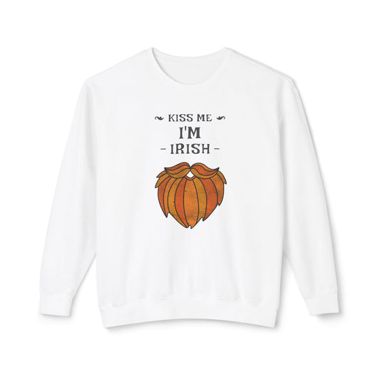 Men's St. Patrick Day Sweatshirt - Kiss Me I'm Irish Vibes