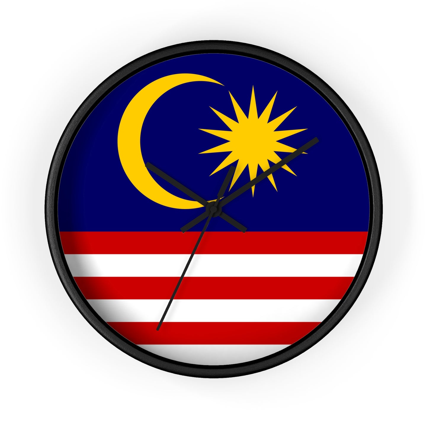 Malaysian Flag Wall Clock – Unique Home Decor for National Celebrations