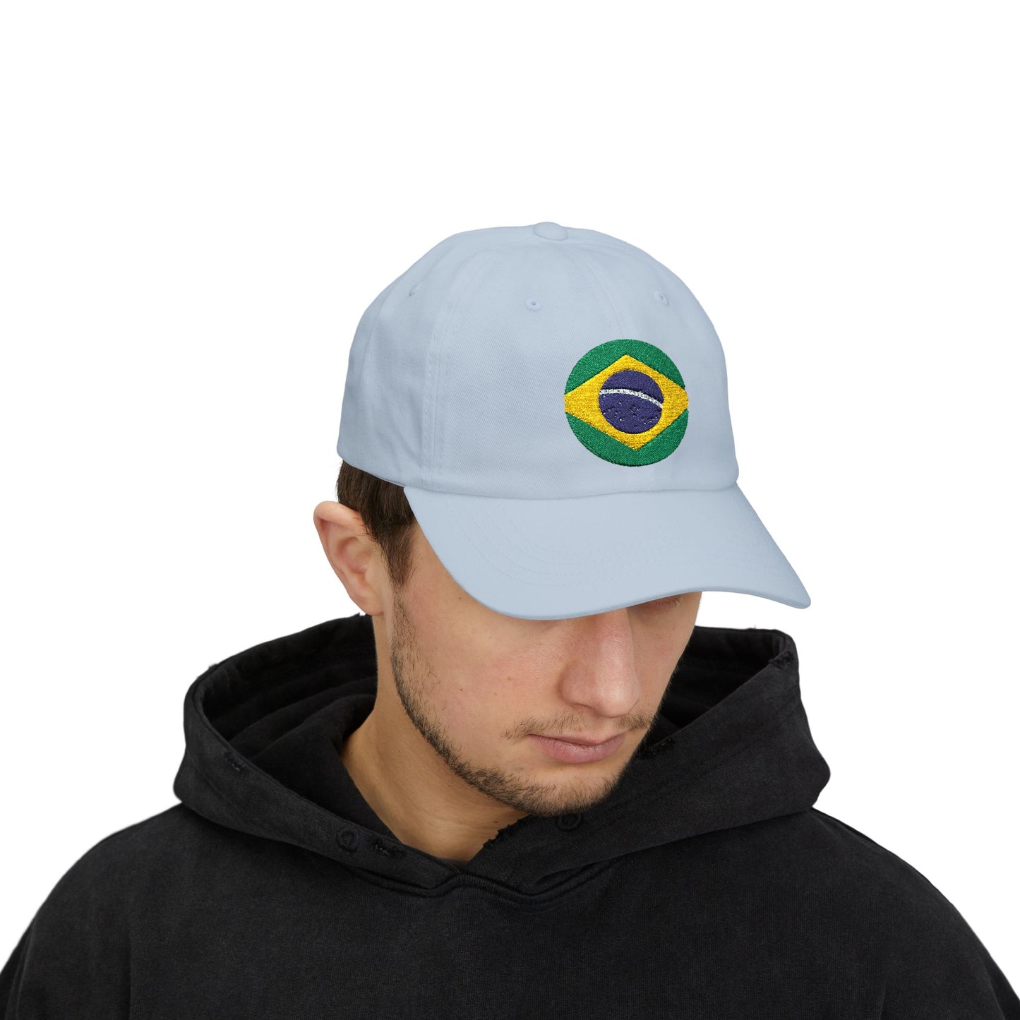 Embroidered Brazil Flag Classic Dad Cap - Casual Summer Hat