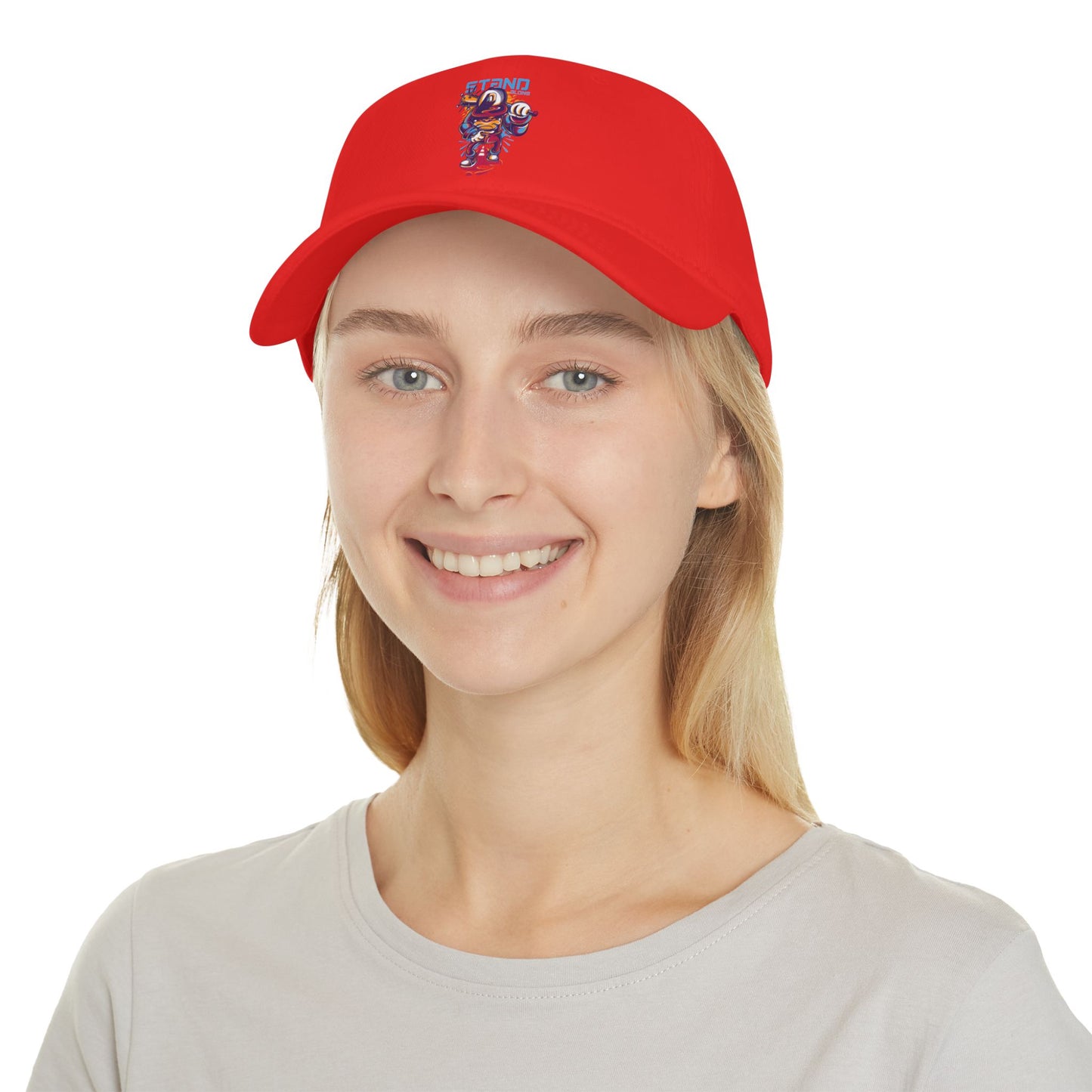 Stand Strong Low Profile Baseball Cap - Red