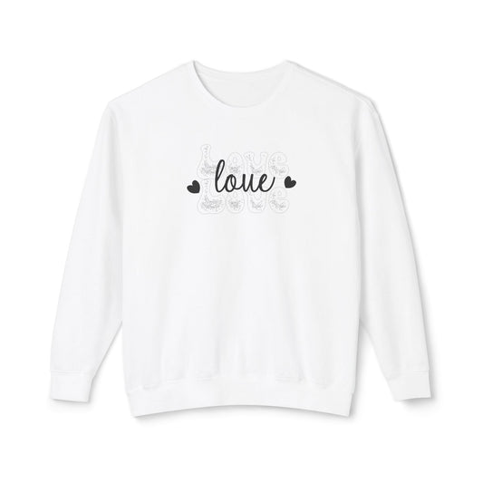 Women Sweatshirt Love Animal - Perfect for Valentine's Day Outfit