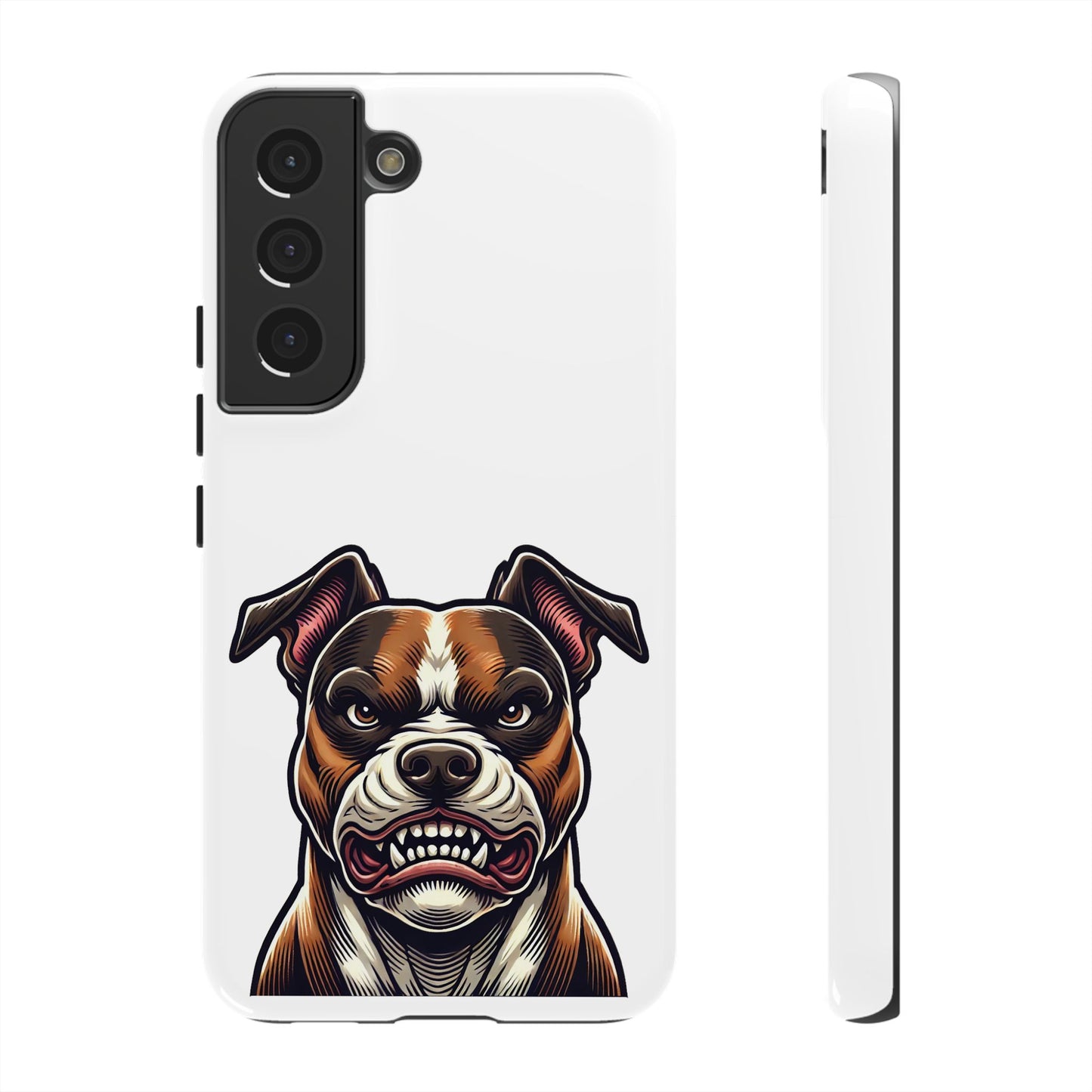 Tough Cases: Pit Bull Design Phone Case for Animal Lovers