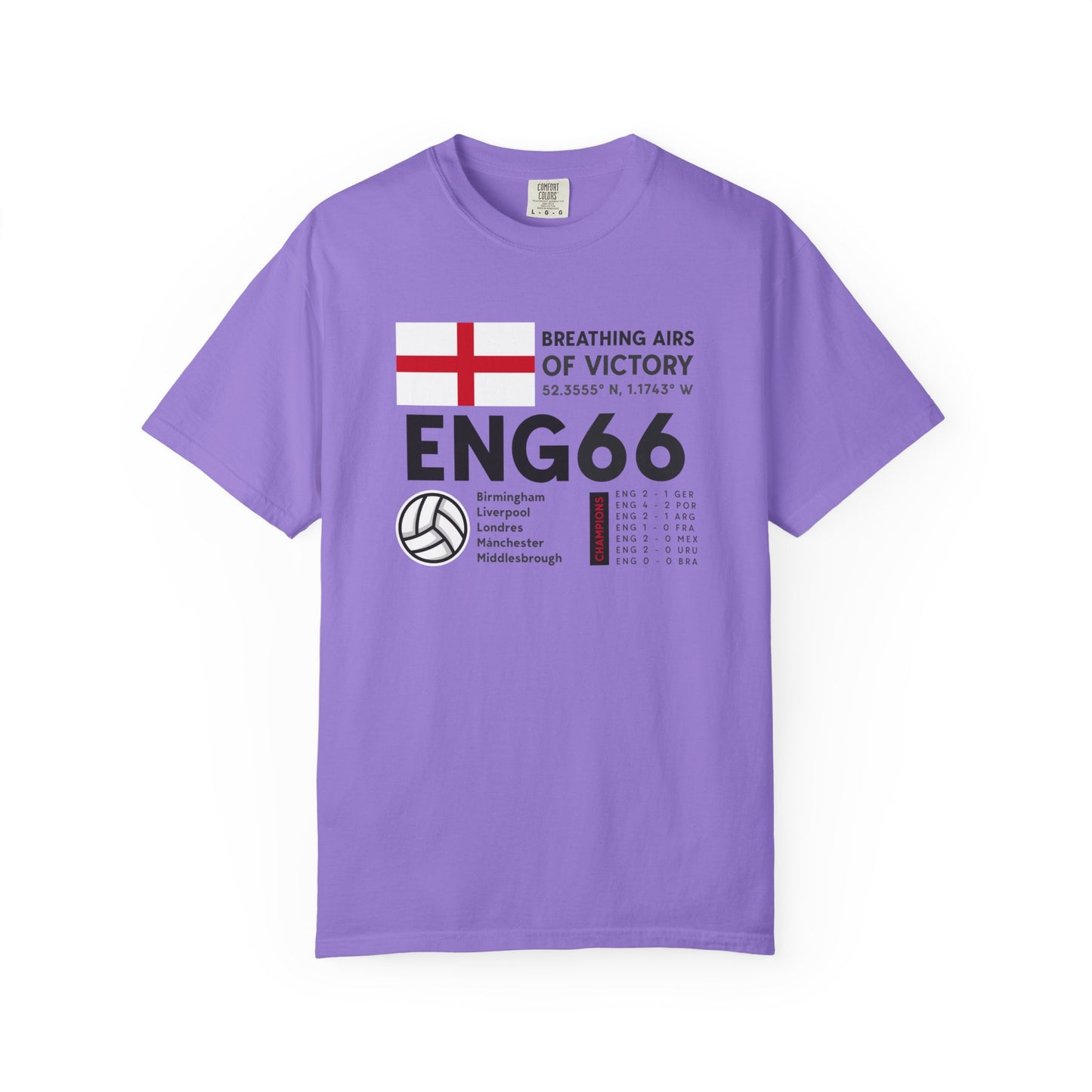 Unisex T-Shirt ENGLAND '66 Breathing Airs of Victory