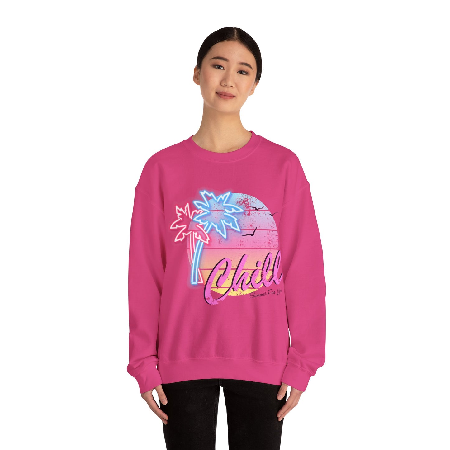 Chill Summer Vibes Unisex Crewneck Sweatshirt