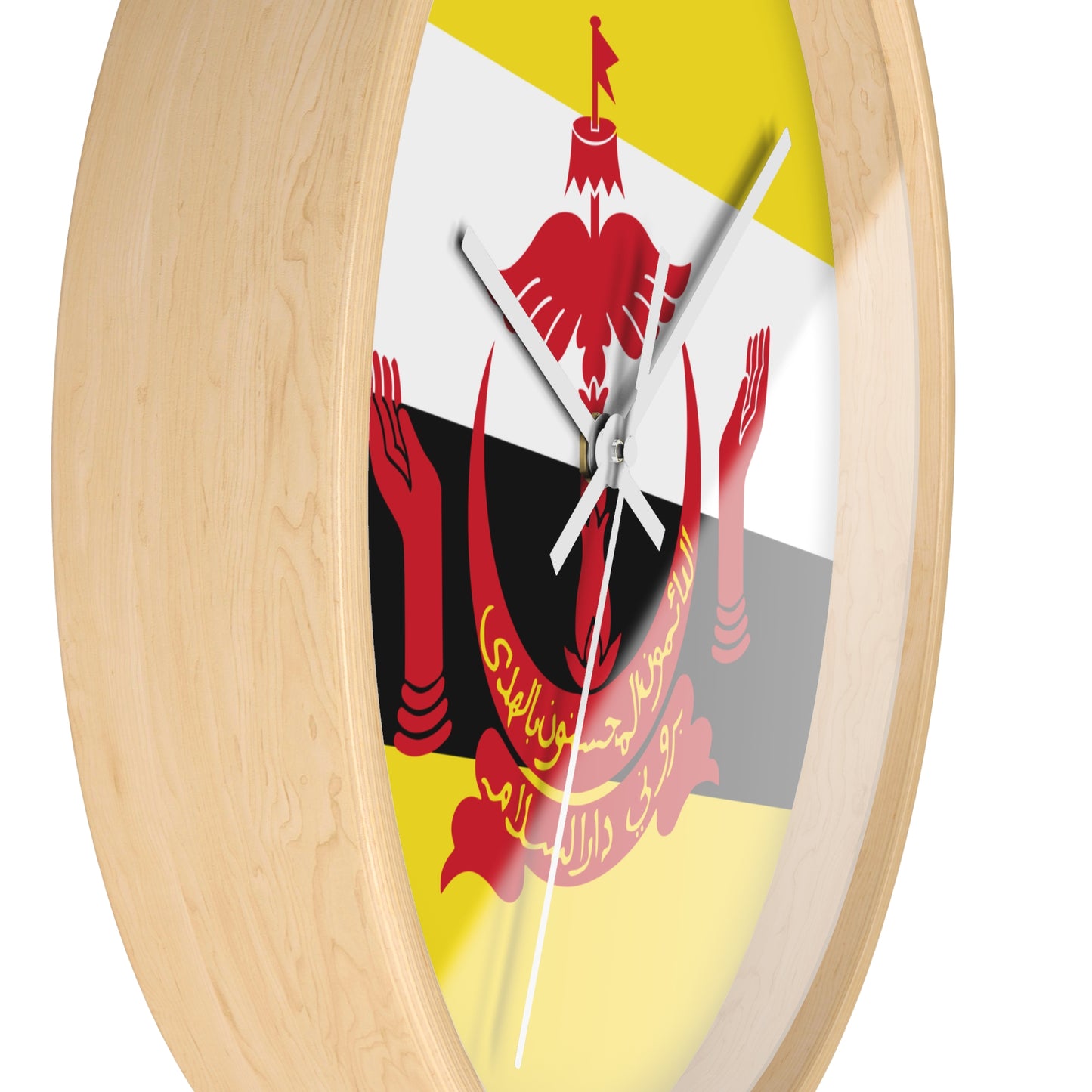 Brunei Flag Wall Clock - Unique Home Decor for Cultural Enthusiasts