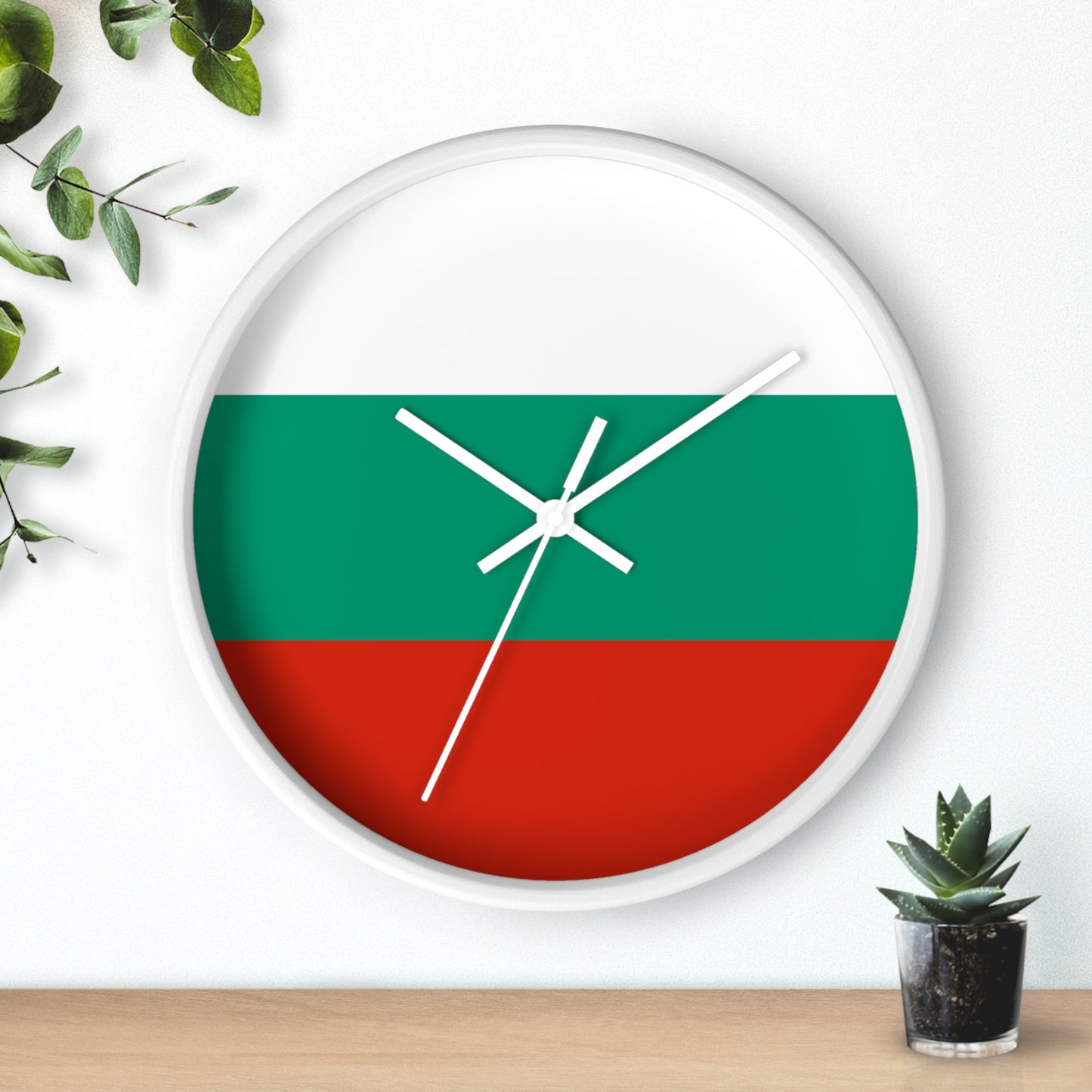 Bulgaria Flag Wall Clock - Stylish Home Decor for Patriotic Displays
