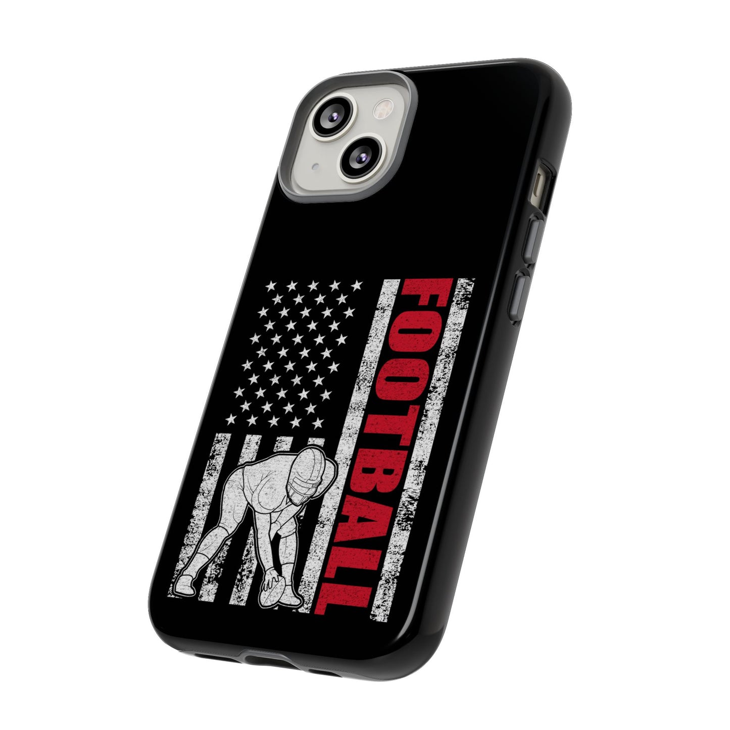 Football American Flag Phone Case - Tough Cases for Fans