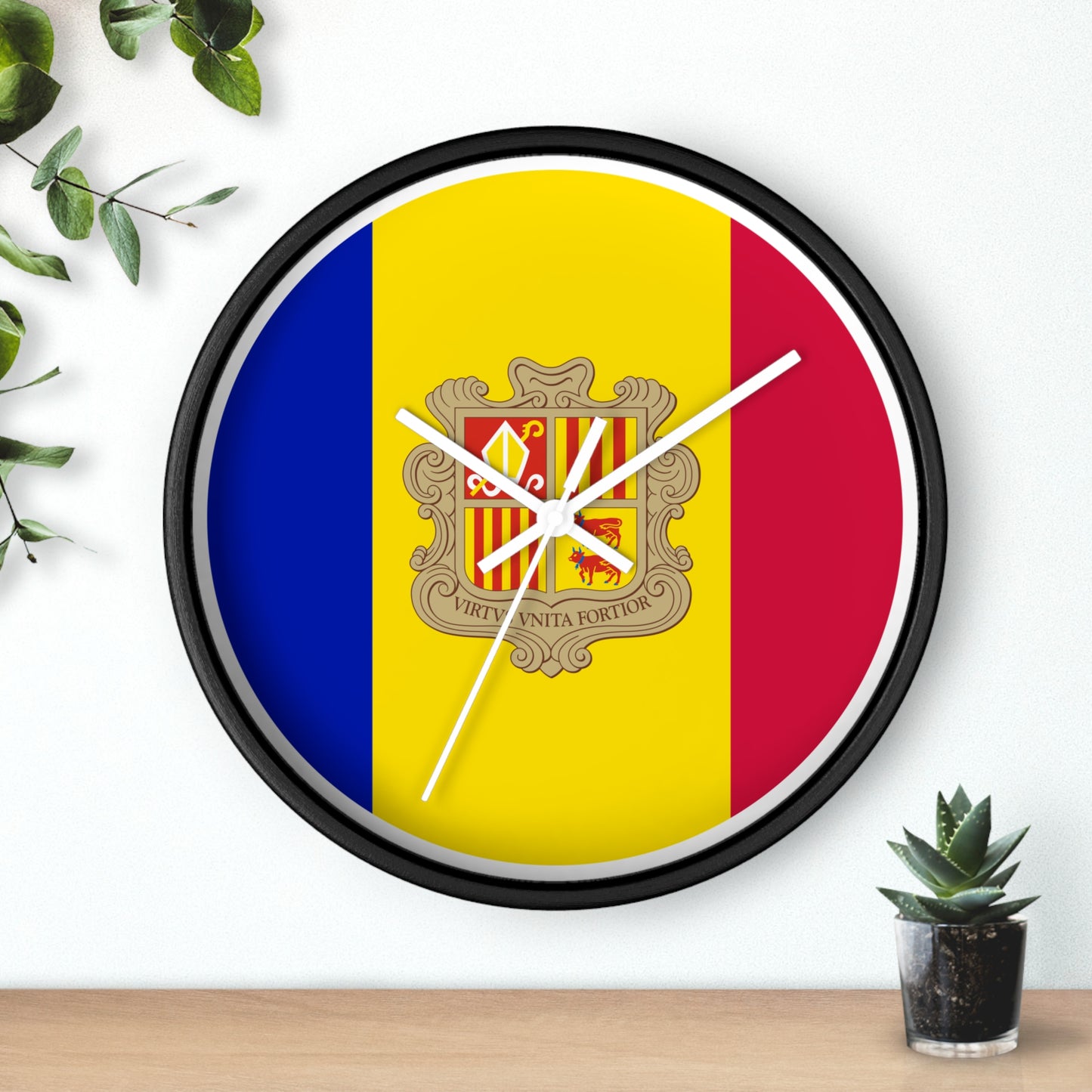 Andorra Flag Wall Clock - Vibrant Home Decor for National Pride & Celebrations