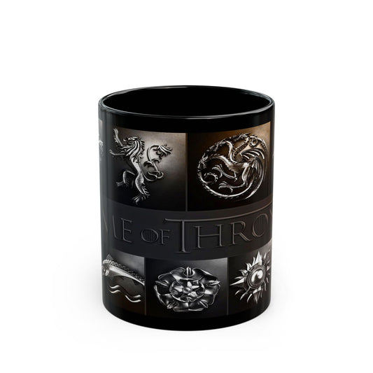 Game of Thrones House Sigils Black Mug 11oz