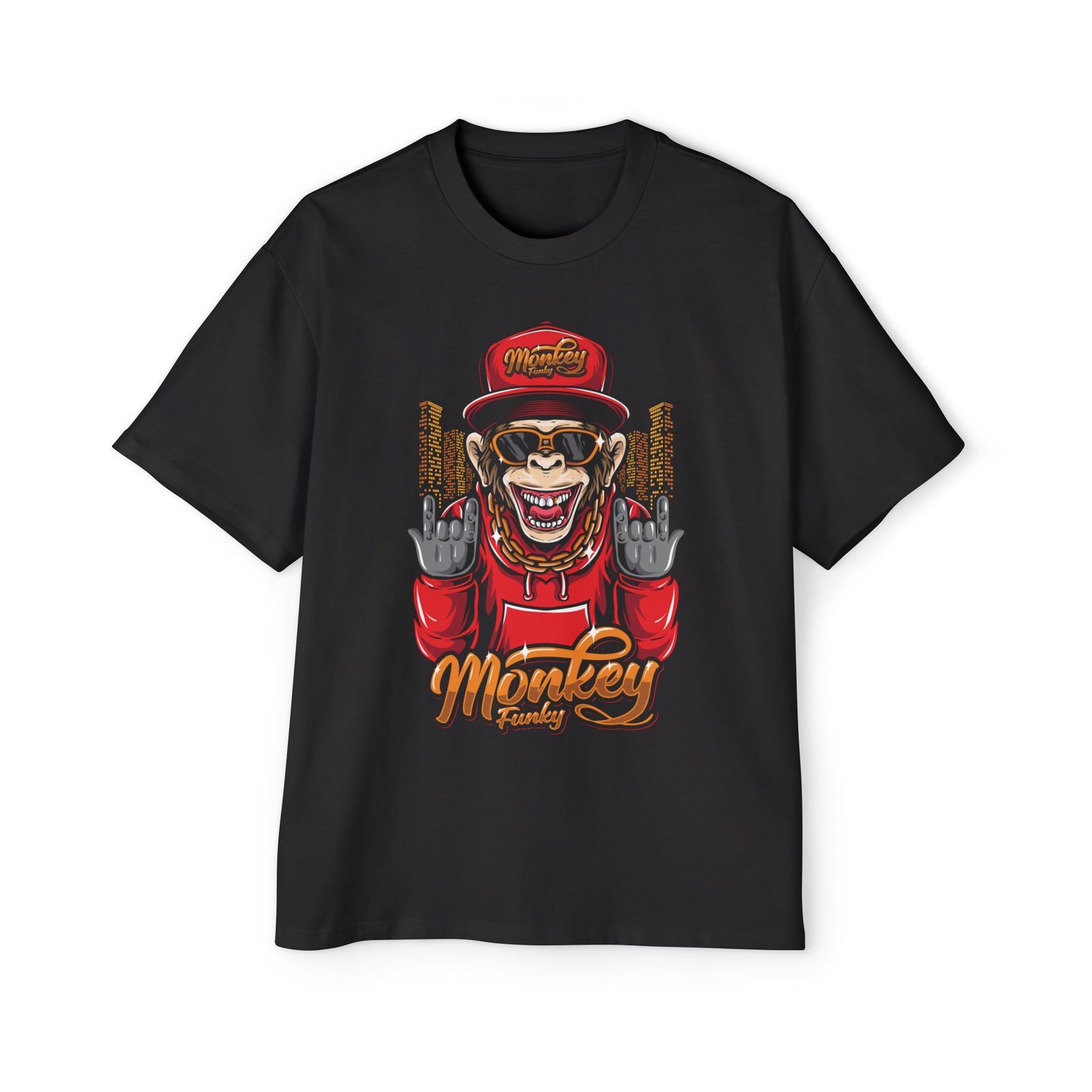 Men's Oversized Tee - Cool Monkey Graphic Tee for Casual Wear