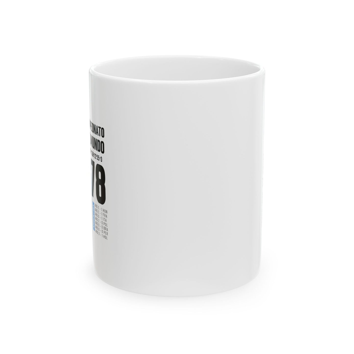 Modern Argenina Football Ceramic Mug Graphic Design Perfect for Coffee Lovers