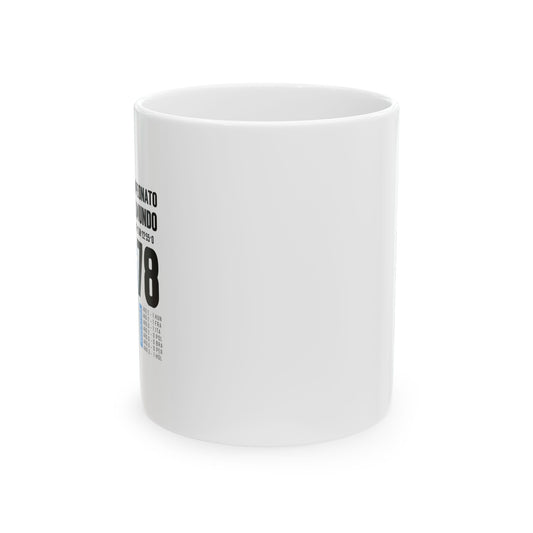 Modern Argenina Football Ceramic Mug Graphic Design Perfect for Coffee Lovers