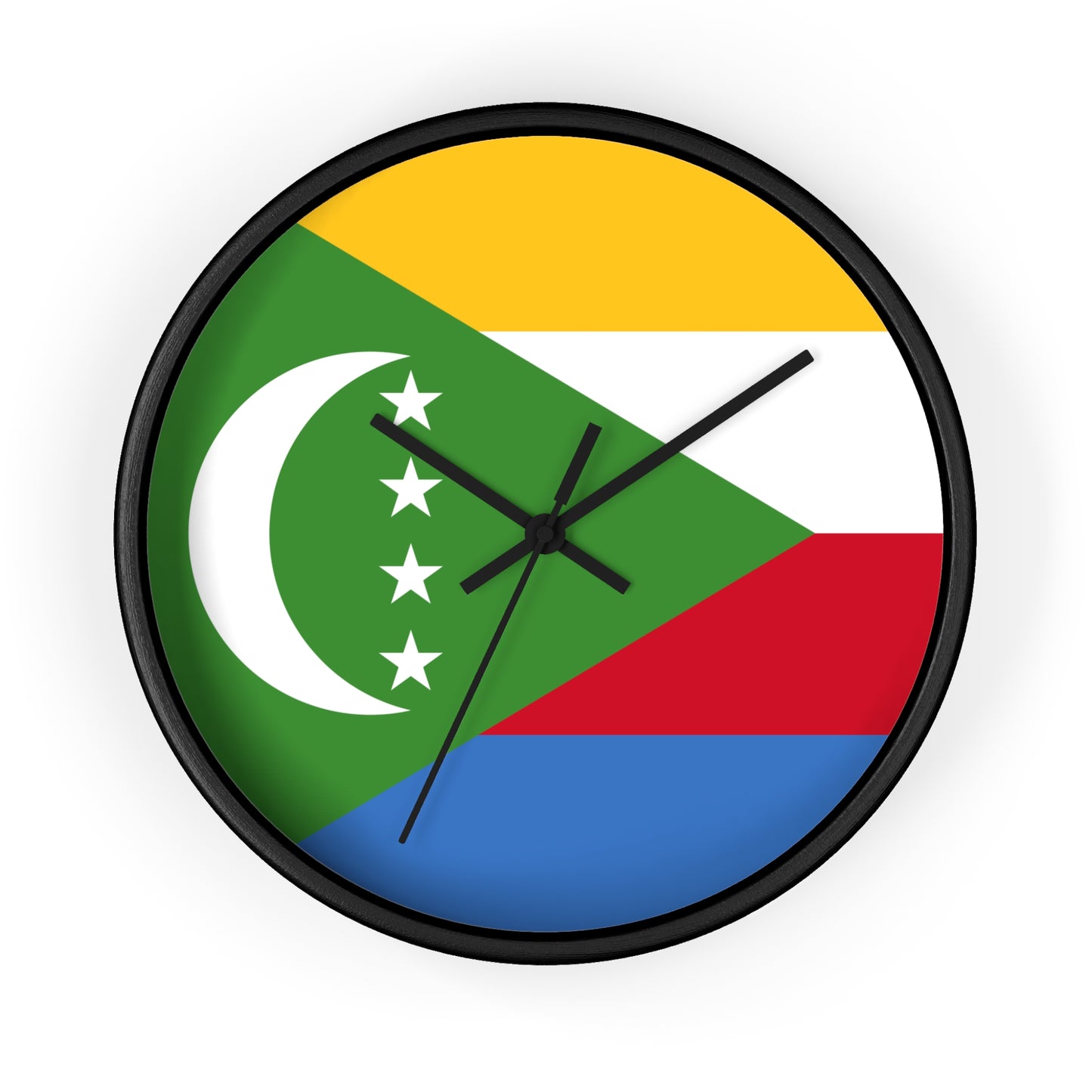 Comoros Flag Wall Clock - Vibrant, Stylish Home Decor for Flag Enthusiasts