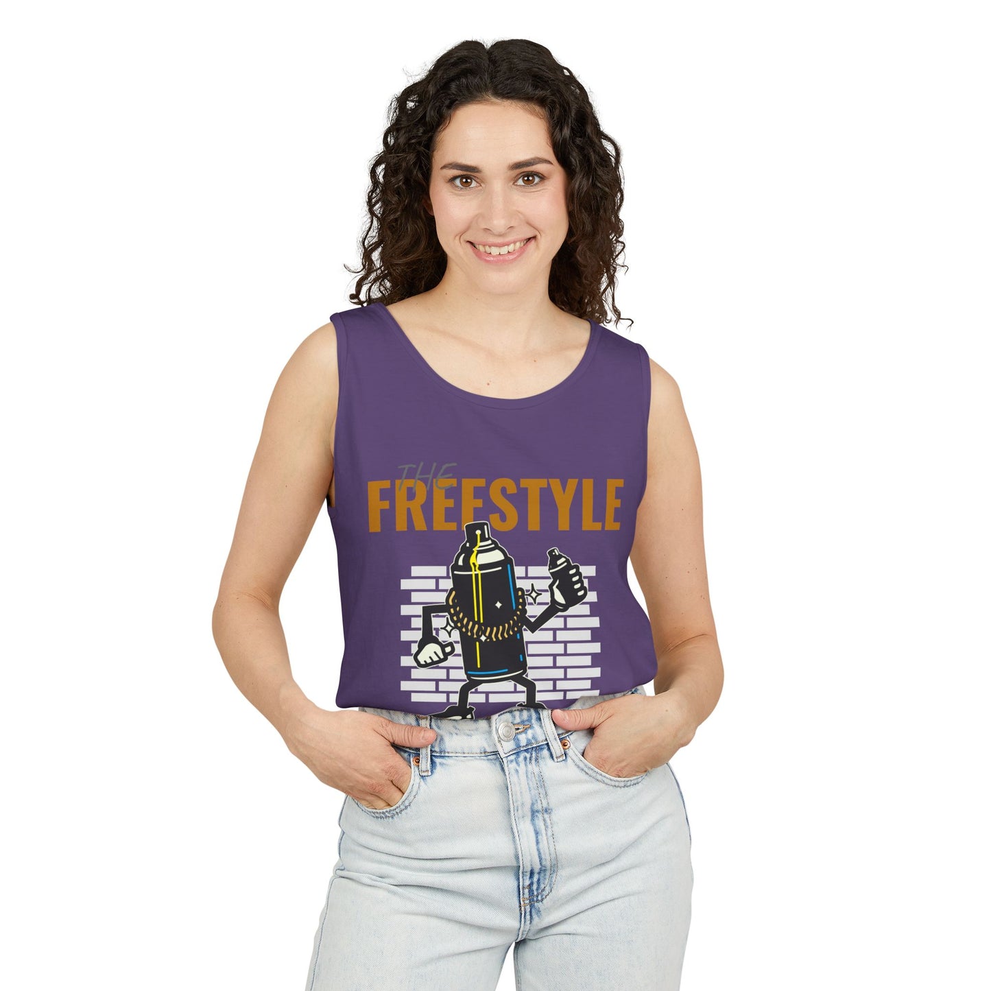 Men's Hip Hop Style Tank Top Freestyle Graphic for Trendsetters