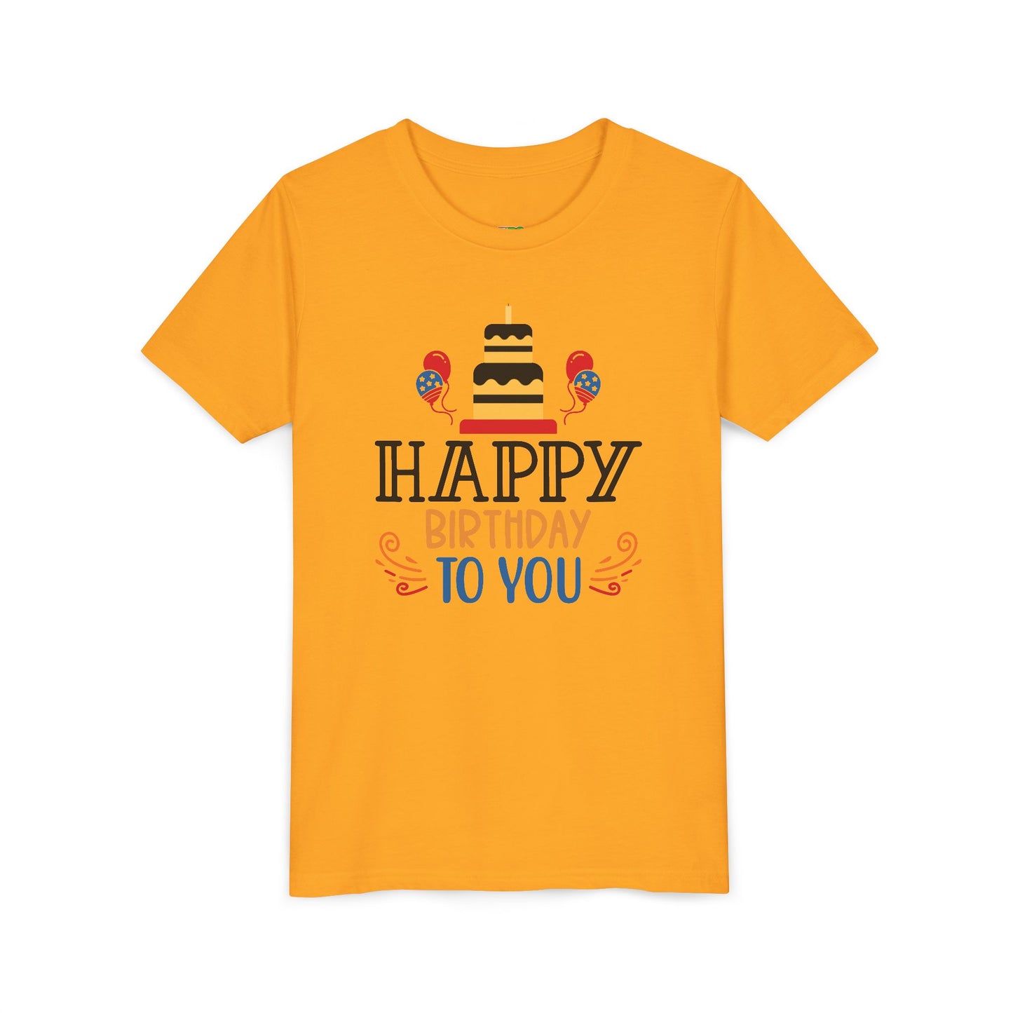 Happy Birthday Youth Short Sleeve Tee