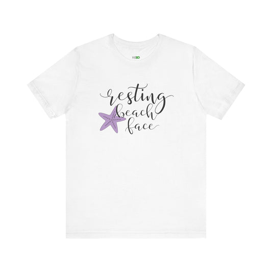 Resting Beach Face Women's Tee – Perfect Summer Shirt for Relaxed Beach Vibes