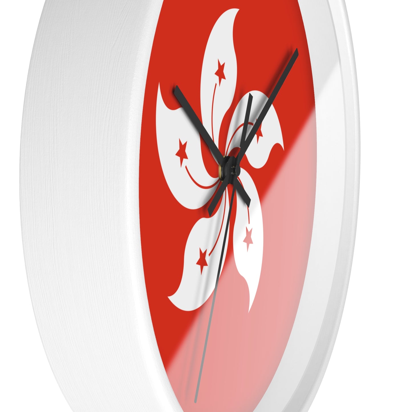 Elegant Hong Kong Floral Wall Clock - Modern Home Decor