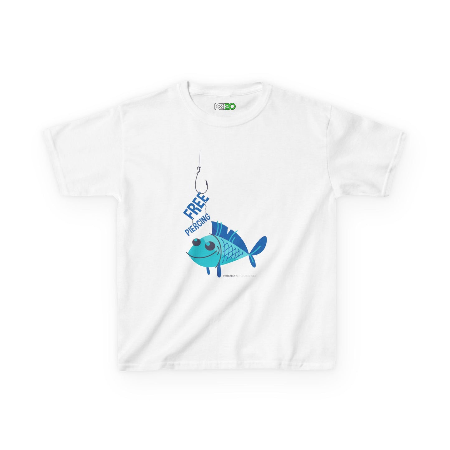 Kids Fishing Adventure T-shirt for Boys - "Free to Swim" Design