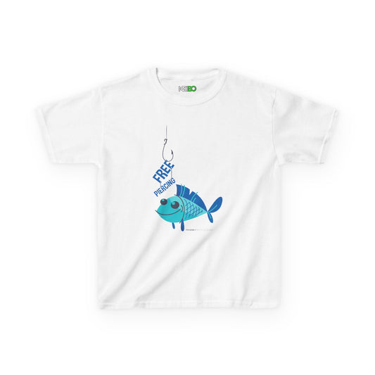 Kids Fishing Adventure T-shirt for Boys - "Free to Swim" Design