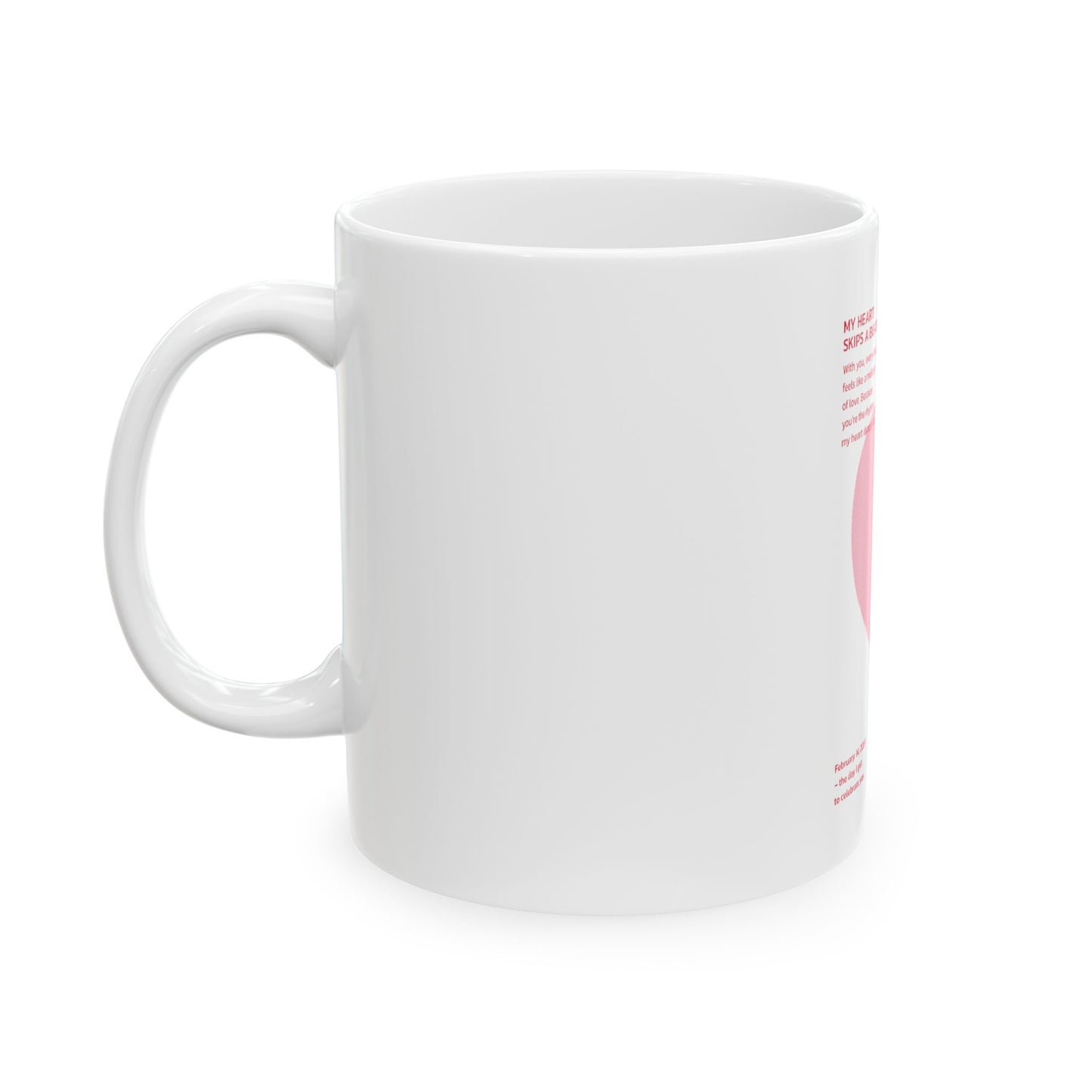 Just For You Ceramic Mug - 11oz, Gift for Daily Inspiration, Valentine's Day