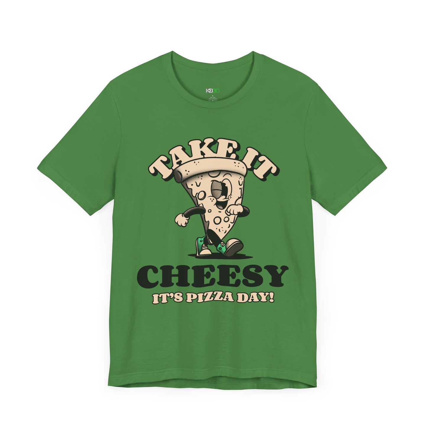 Cheesy Pizza Day Men's Tee - Fun Short Sleeve T-Shirt with Graphics