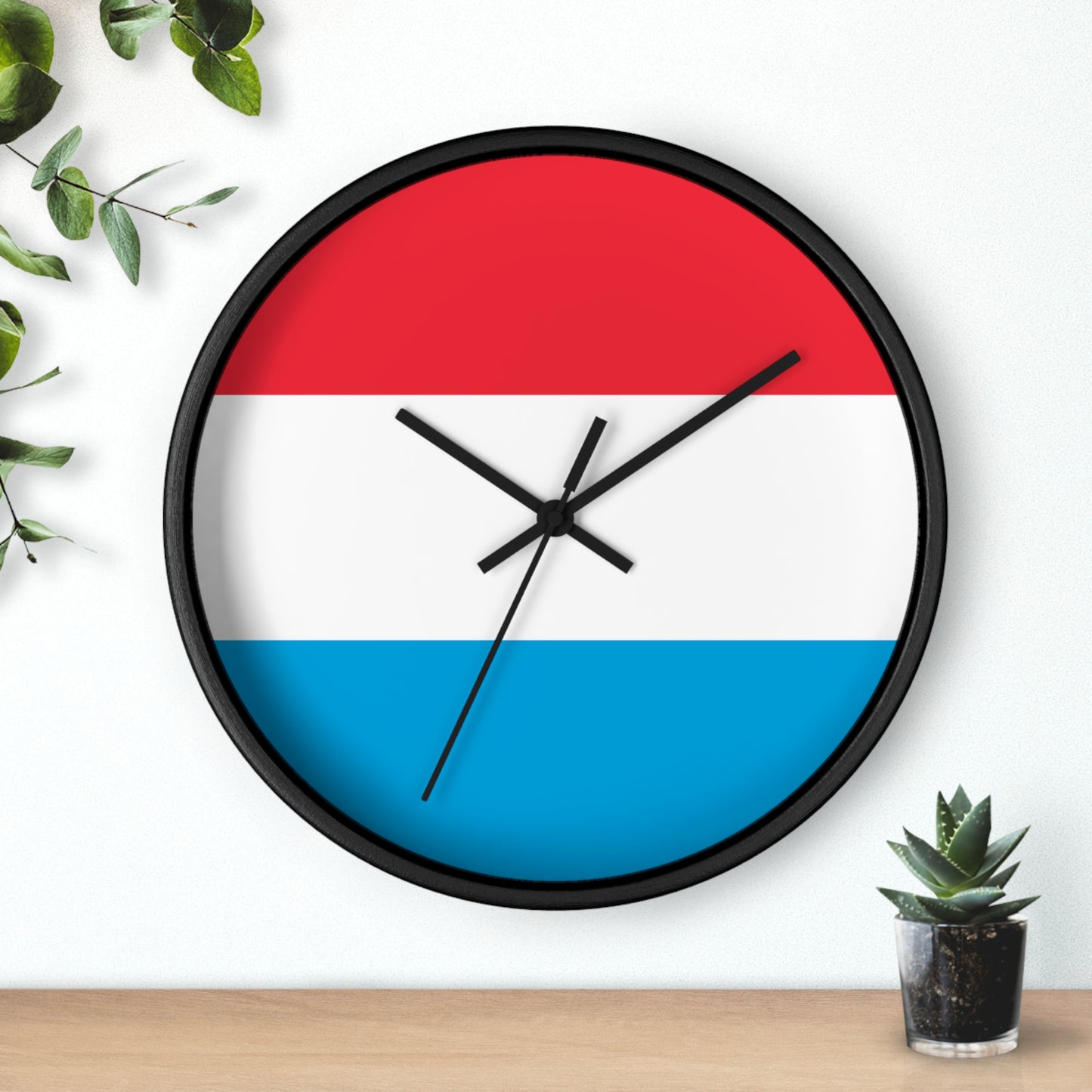 Luxembourg Flag Wall Clock - Modern Home Decor