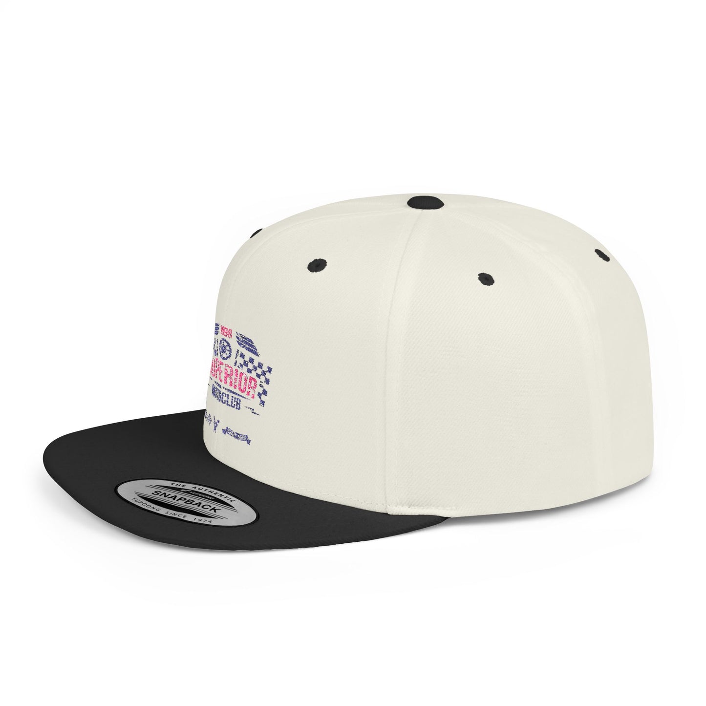 Vintage Superior Motorcycle Club Flat Bill Snapback Hat