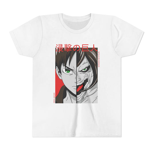 Youth Anime Inspired Short Sleeve Tee - Giant Attack Design