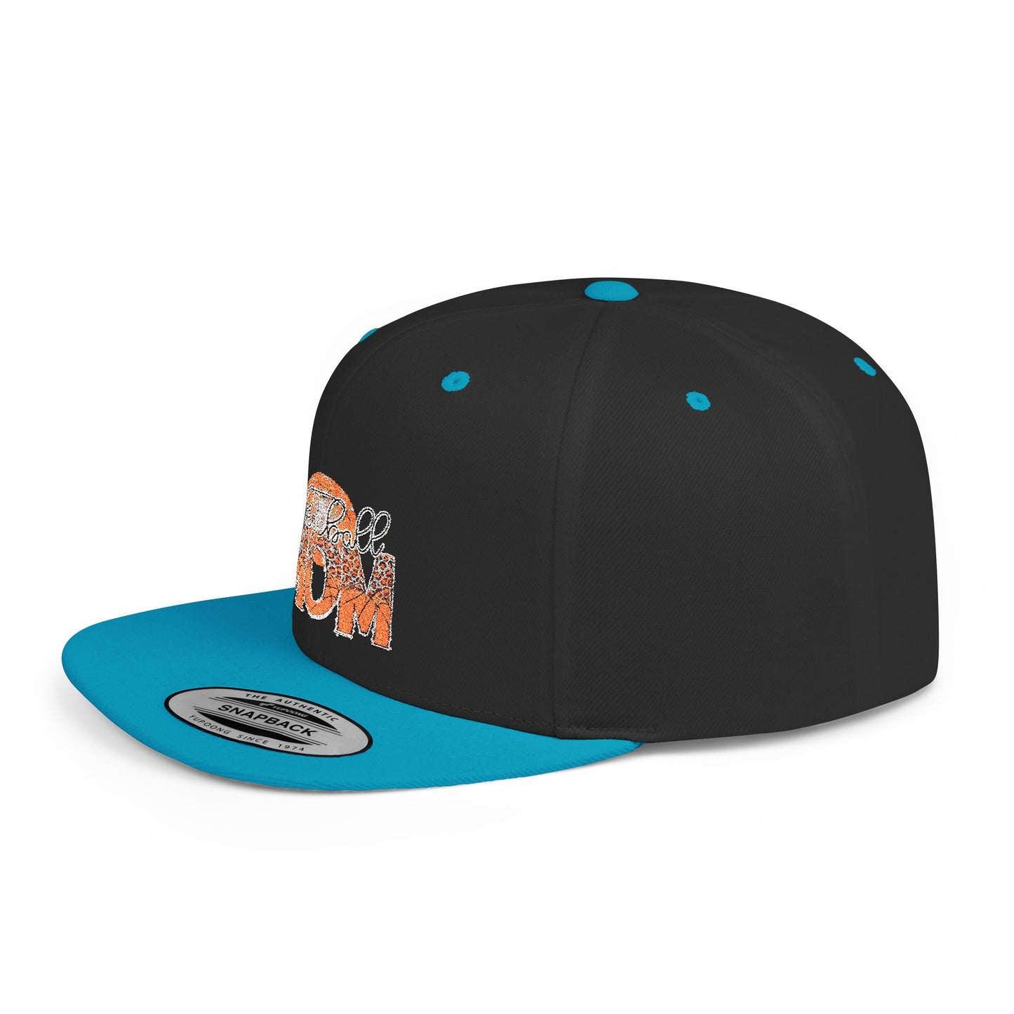 Women's Flat Snapback Cap Basketball  Mom – Ideal Gift for Sports Moms