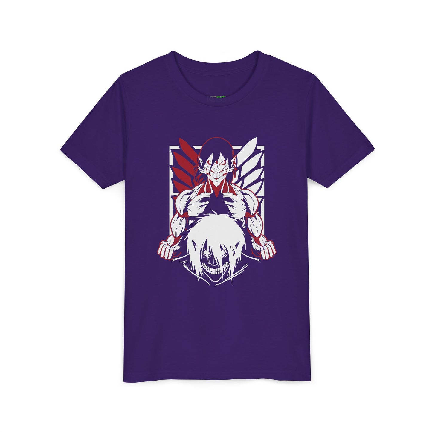 Youth Short Sleeve Anime Tee - Bold Design for Young Anime Fans