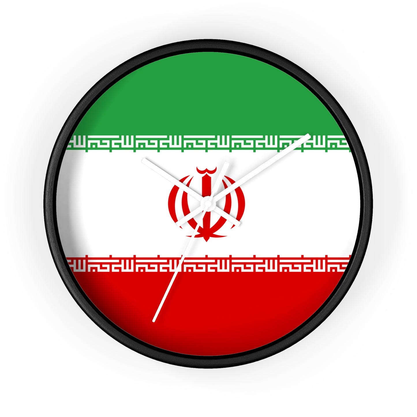 Patriotic Iran Wall Clock - Stylish Home Decor for National Pride