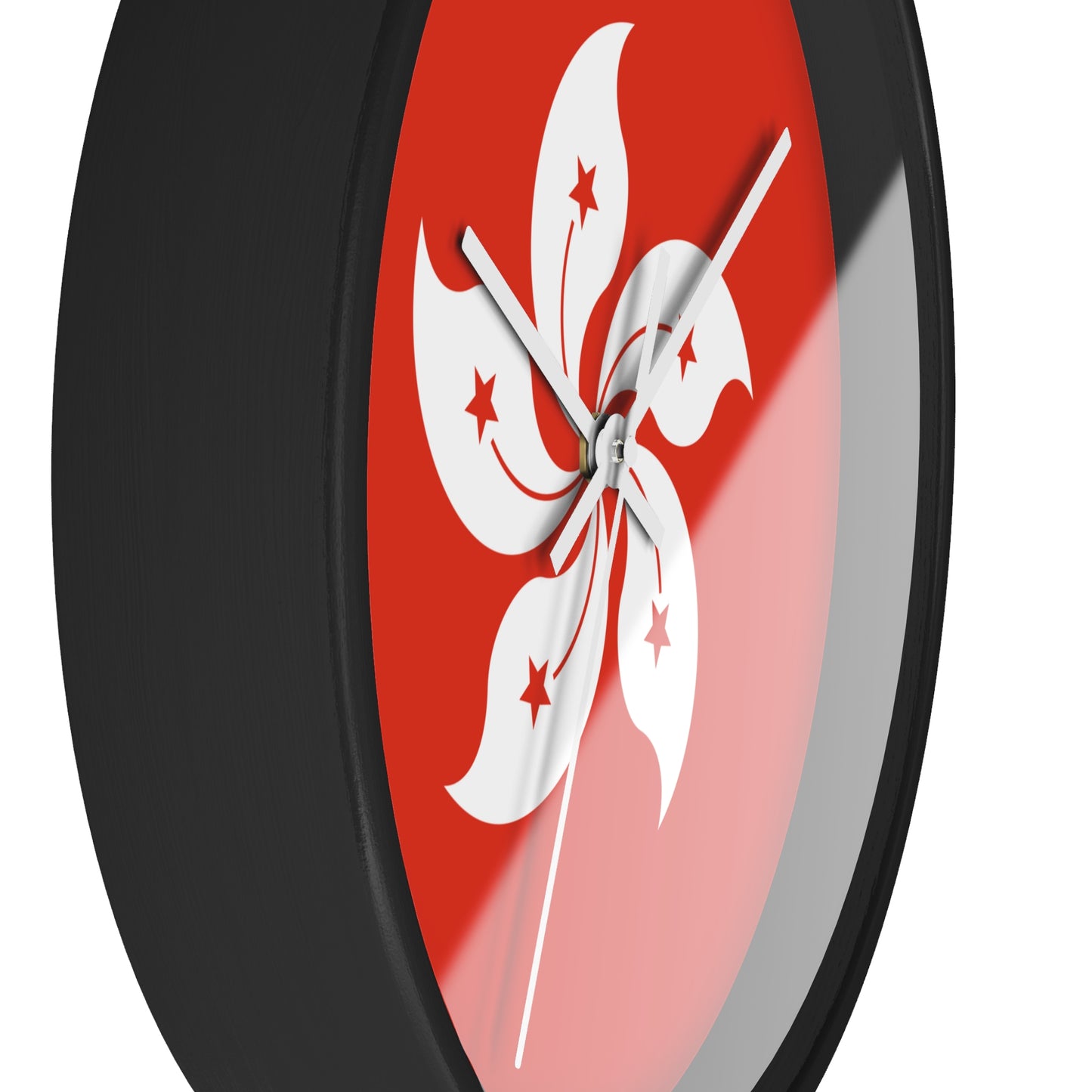 Elegant Hong Kong Floral Wall Clock - Modern Home Decor