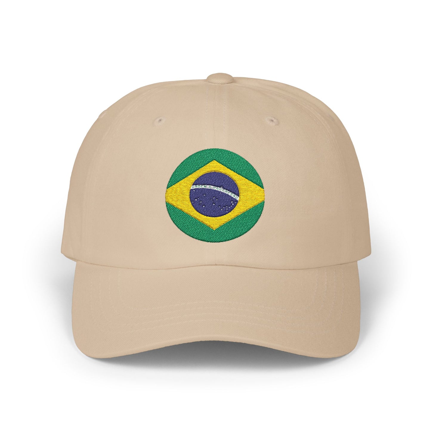 Embroidered Brazil Flag Classic Dad Cap - Casual Summer Hat