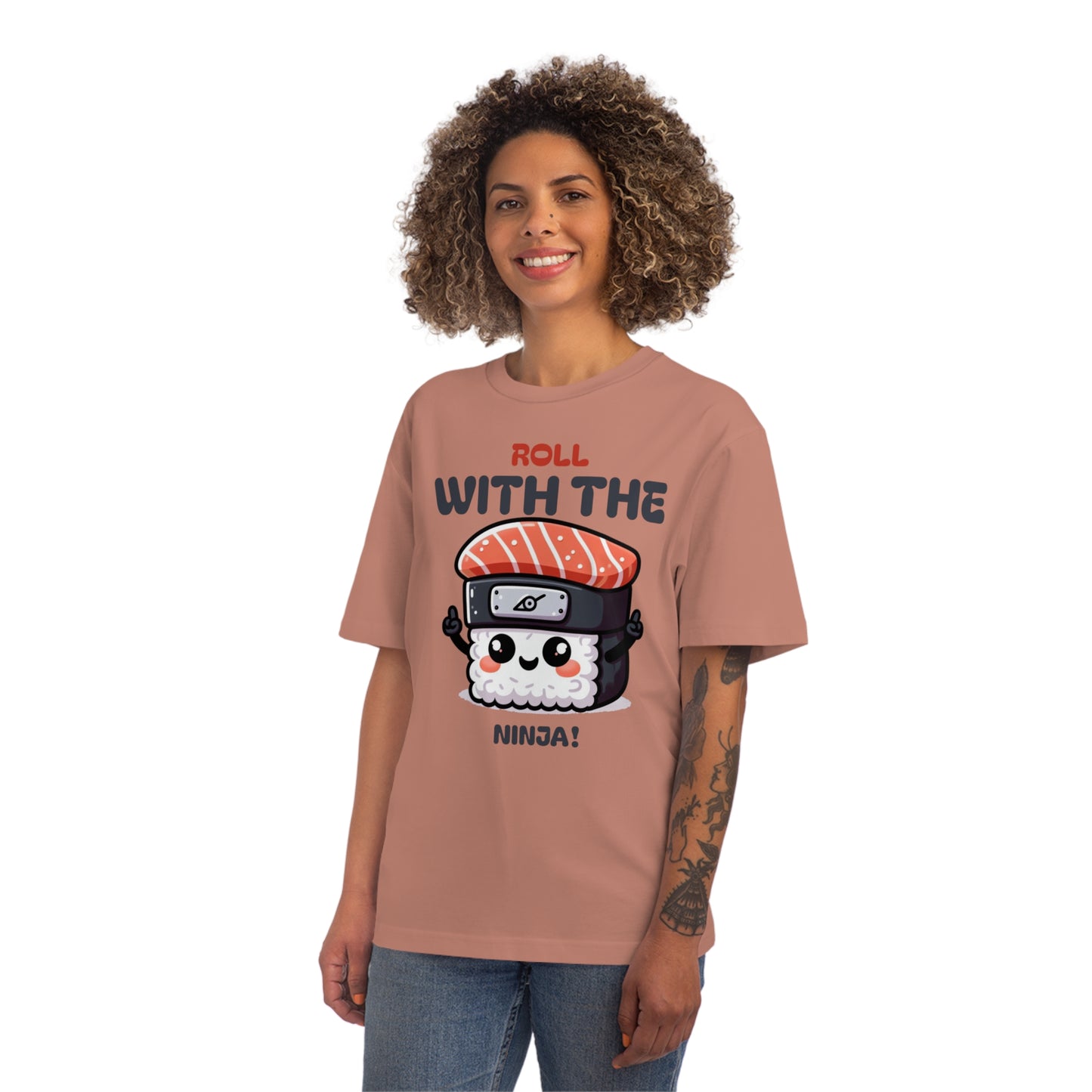 Cute Sushi Ninja Men's T-Shirt | Roll with the Ninja