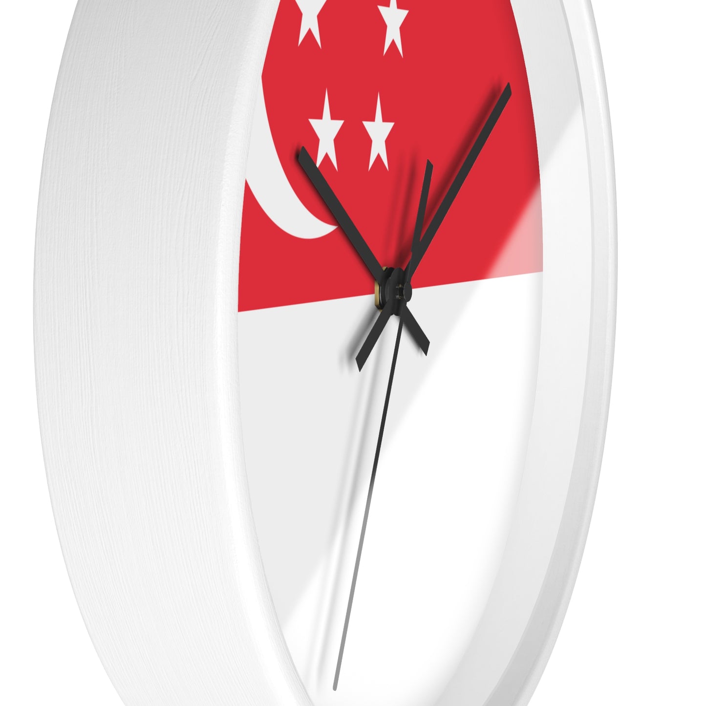 Singapore Flag Wall Clock - Perfect Home Decor for National Day Celebrations