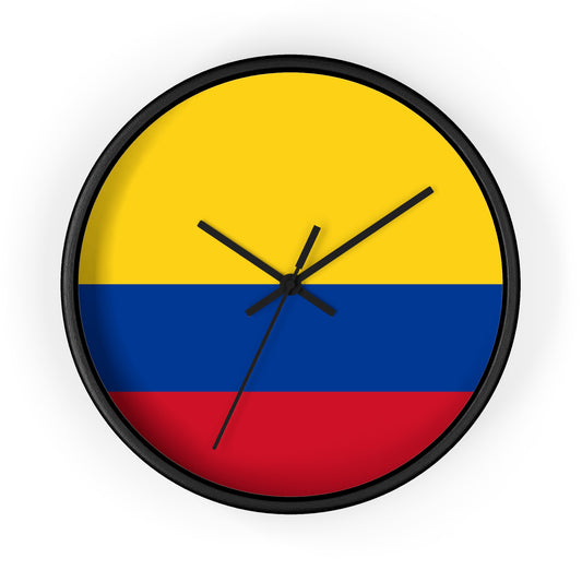 Colombian Flag Wall Clock - Vibrant Home Decoration for Proud Colombians