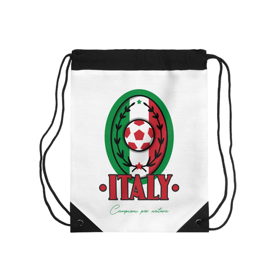 Italy Soccer Drawstring Bag Flag Design for Sport Lovers