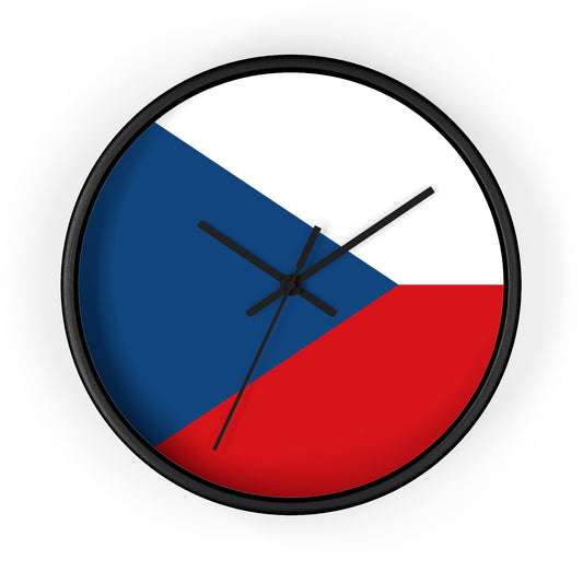 Czech Republic Flag Wall Clock - Stylish Home Decor for Proud Patrons