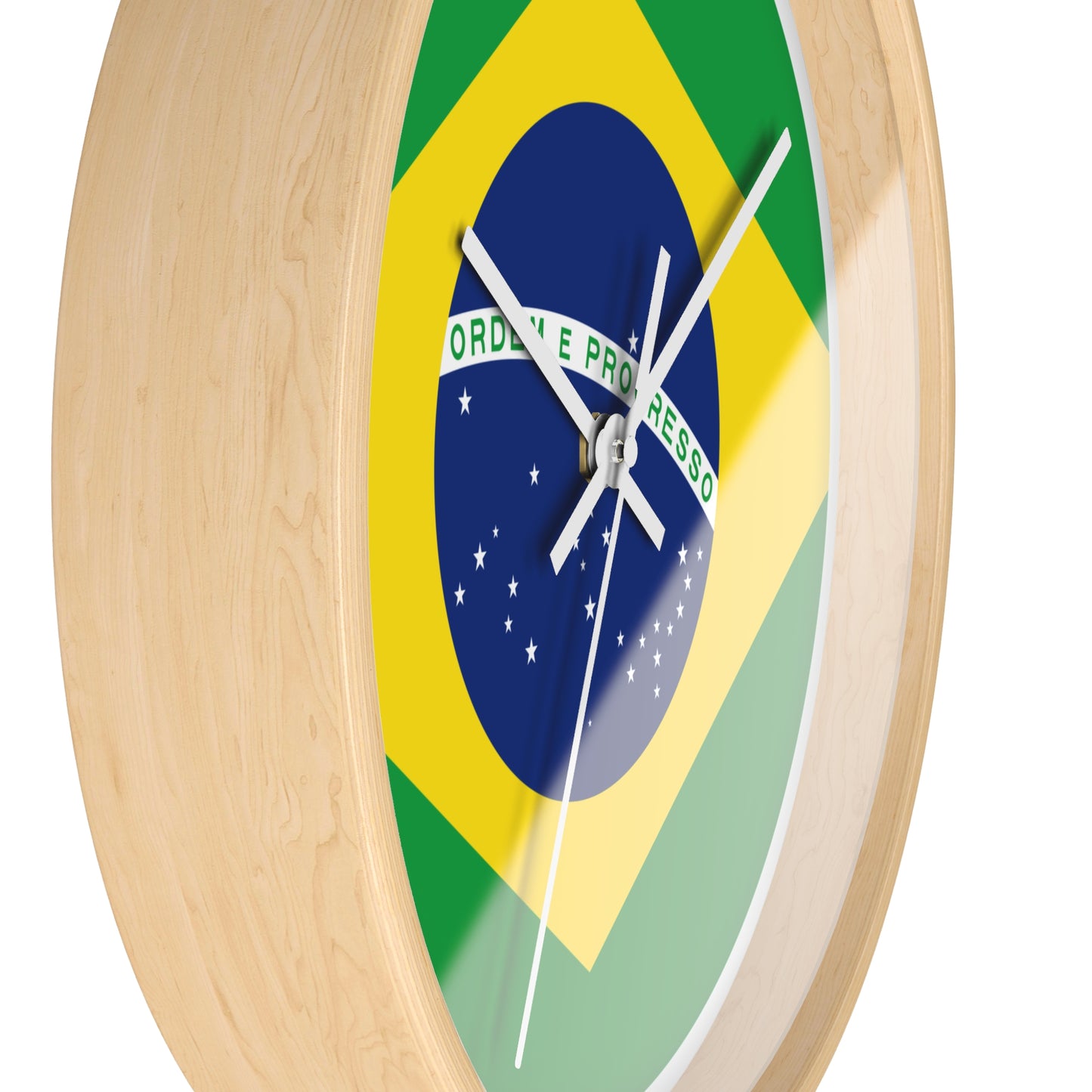 Brazilian Flag Wall Clock - Stylish Decor for Home or Office