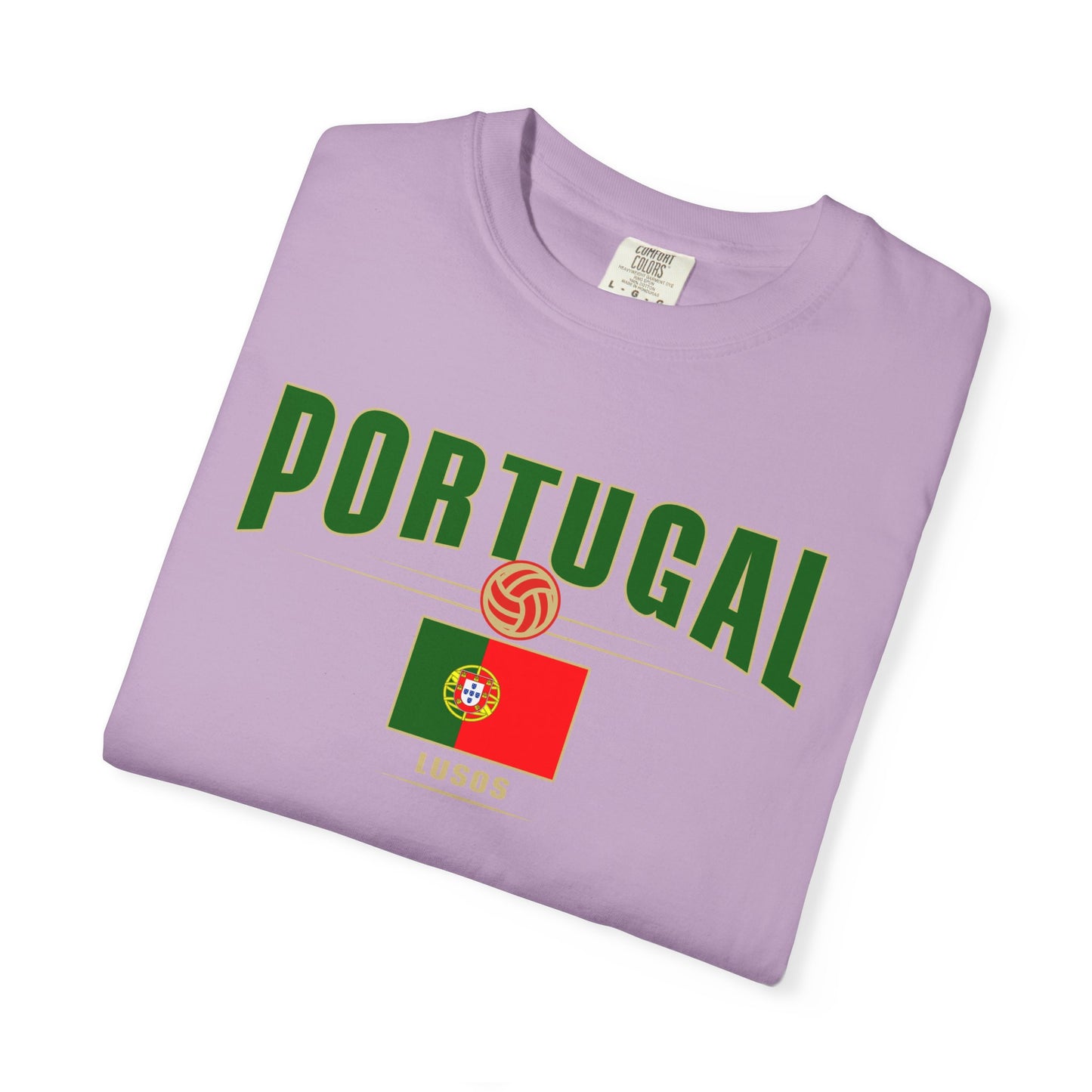 Portugal Garment-Dyed Unisex T-shirt - Perfect for Sports Events & Celebrations