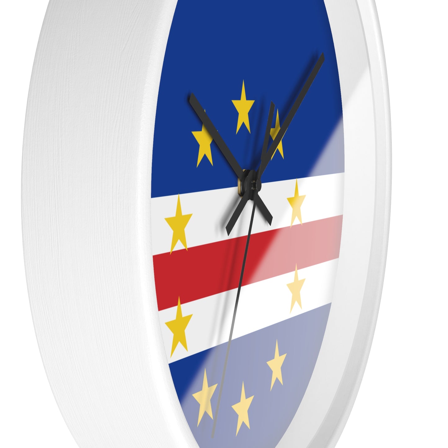 Cape Verde Flag Wall Clock - Modern Home Decor for Timeless Style