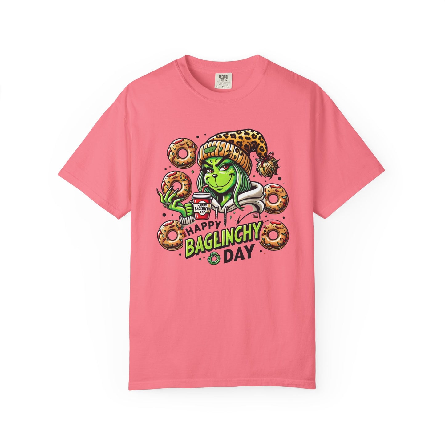 Happy Bagels Day Unisex T-Shirt with Grinchy Design