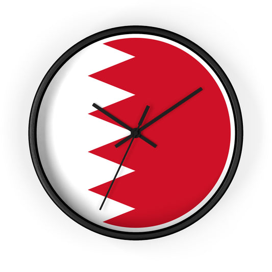 Bahrain Flag Wall Clock - Modern Home Decor for National Pride