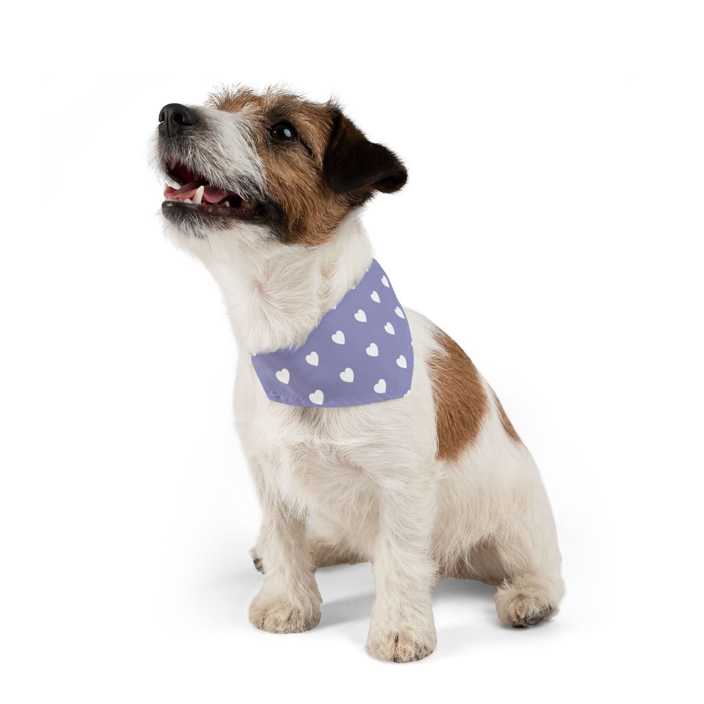 Love Heart Pattern Pet Bandana Collar for Dogs