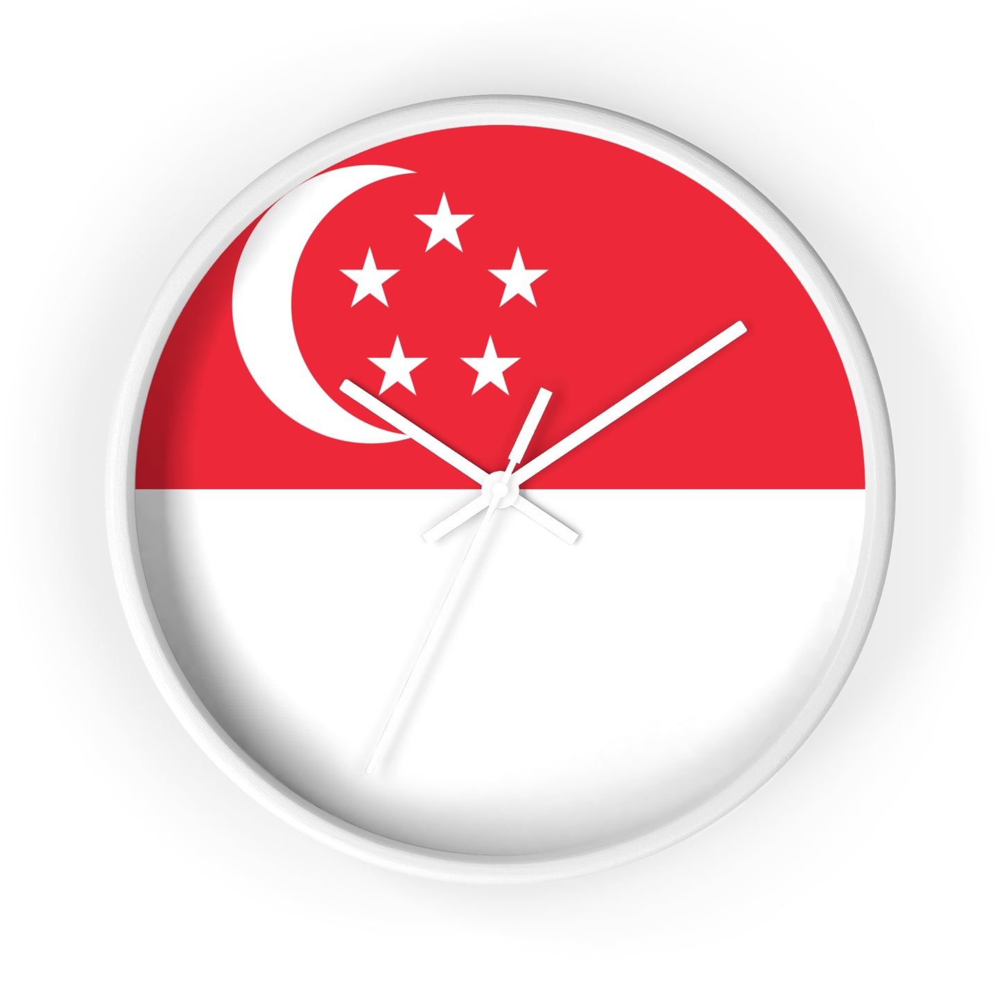 Singapore Flag Wall Clock - Perfect Home Decor for National Day Celebrations