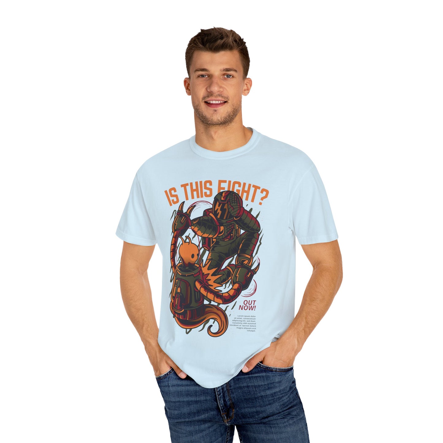 Men T-Shirt "Is This Fight?" Vibrant Design
